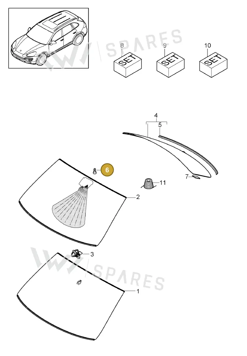 WHT001248 Volkswagen Hexagon Nut