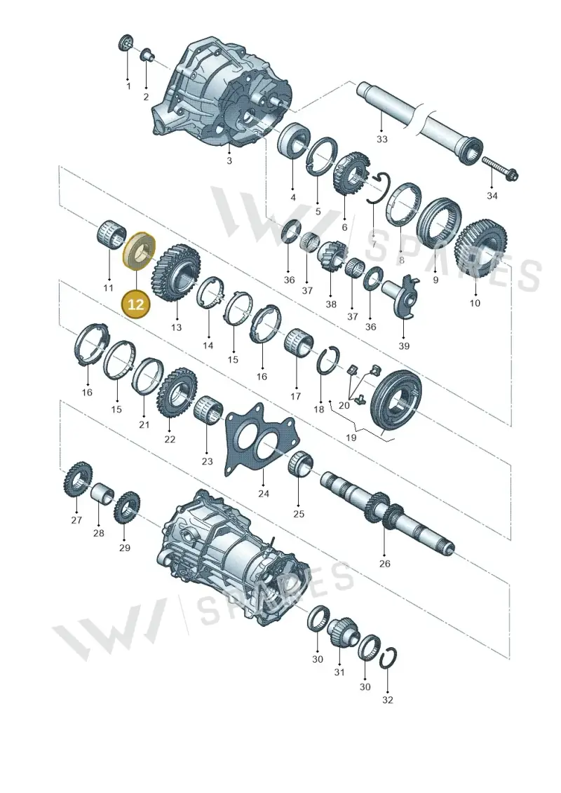 WHT001270A Volkswagen Thrust Washer
