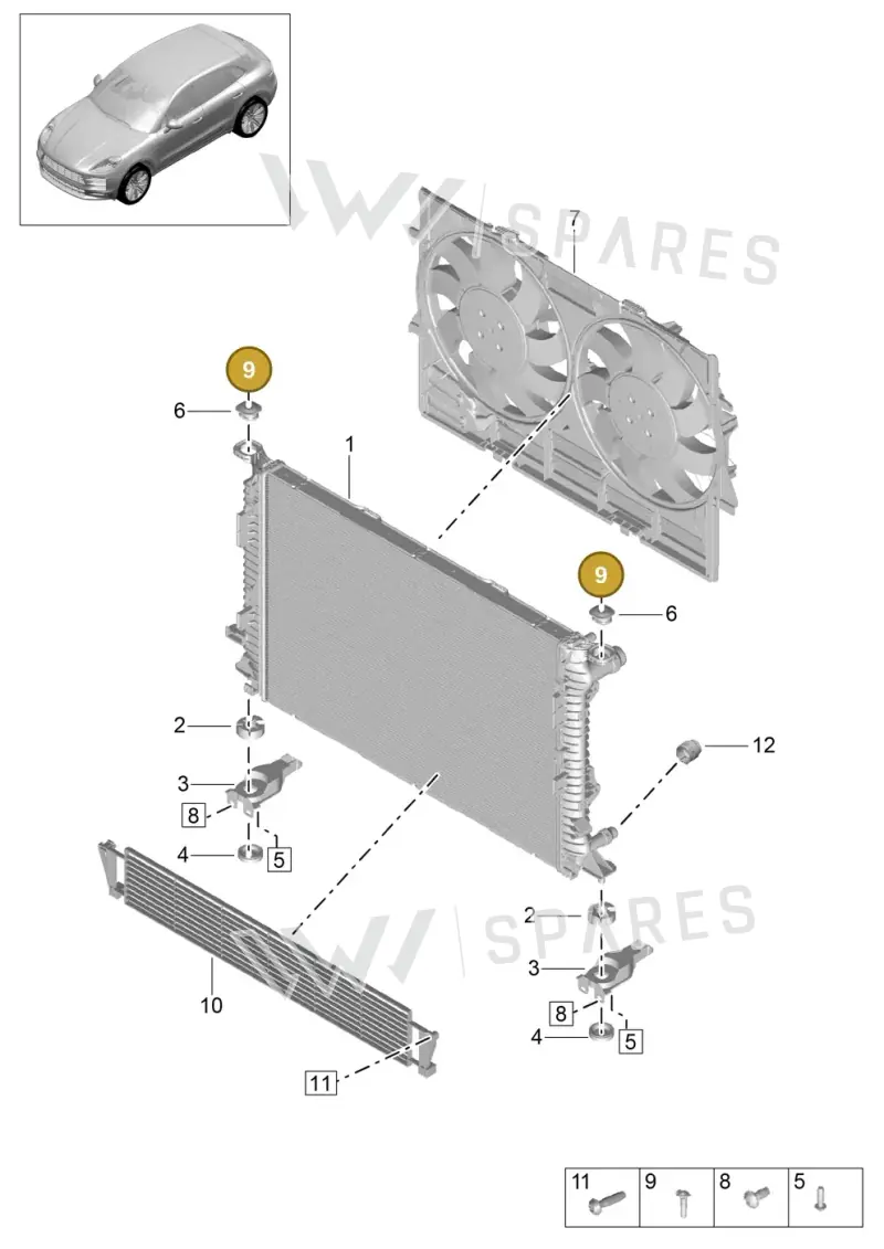 WHT001506A Volkswagen Securing Pin