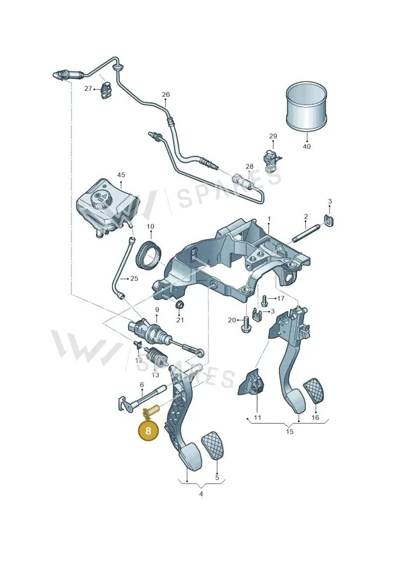 WHT001666A Volkswagen Pin
