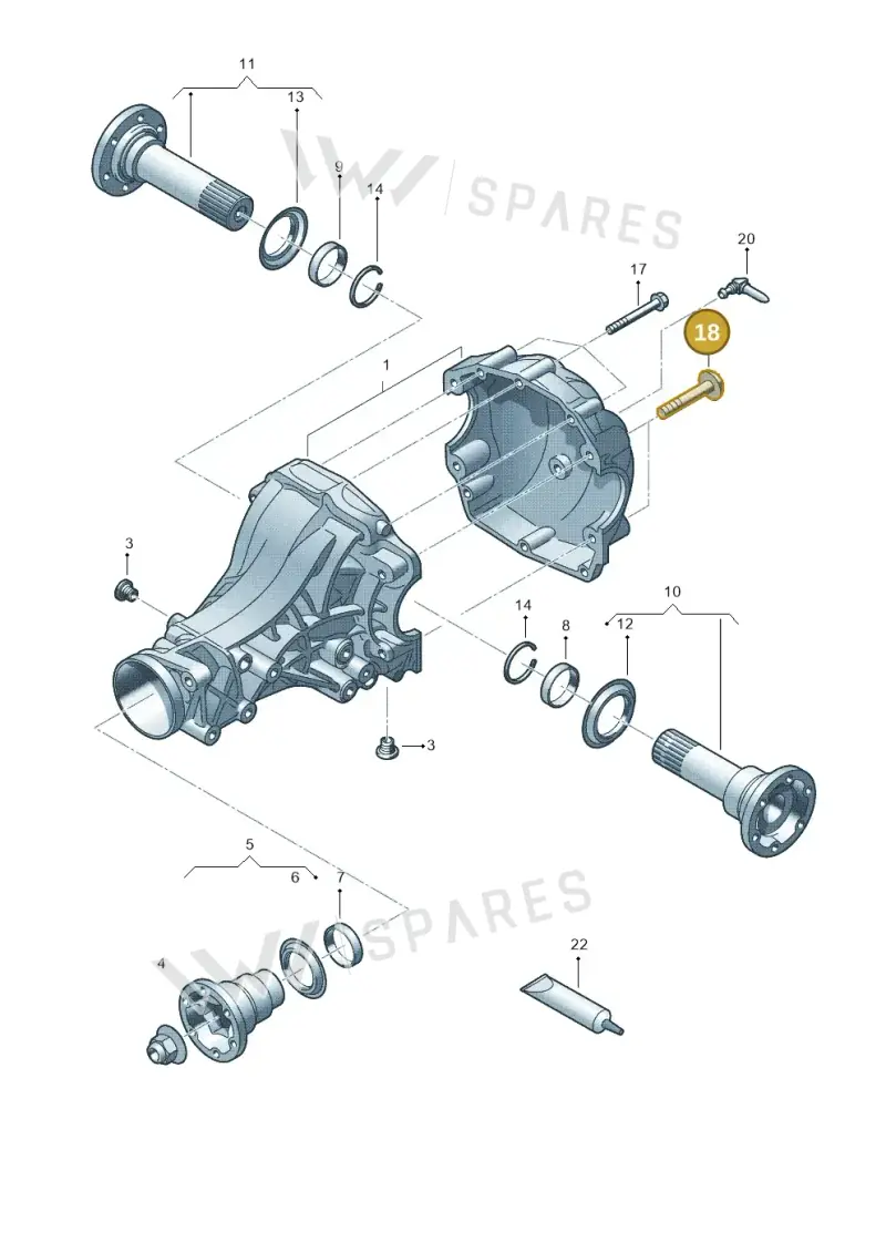 WHT001900 Volkswagen Hexagon Socket Flat Head Bolt