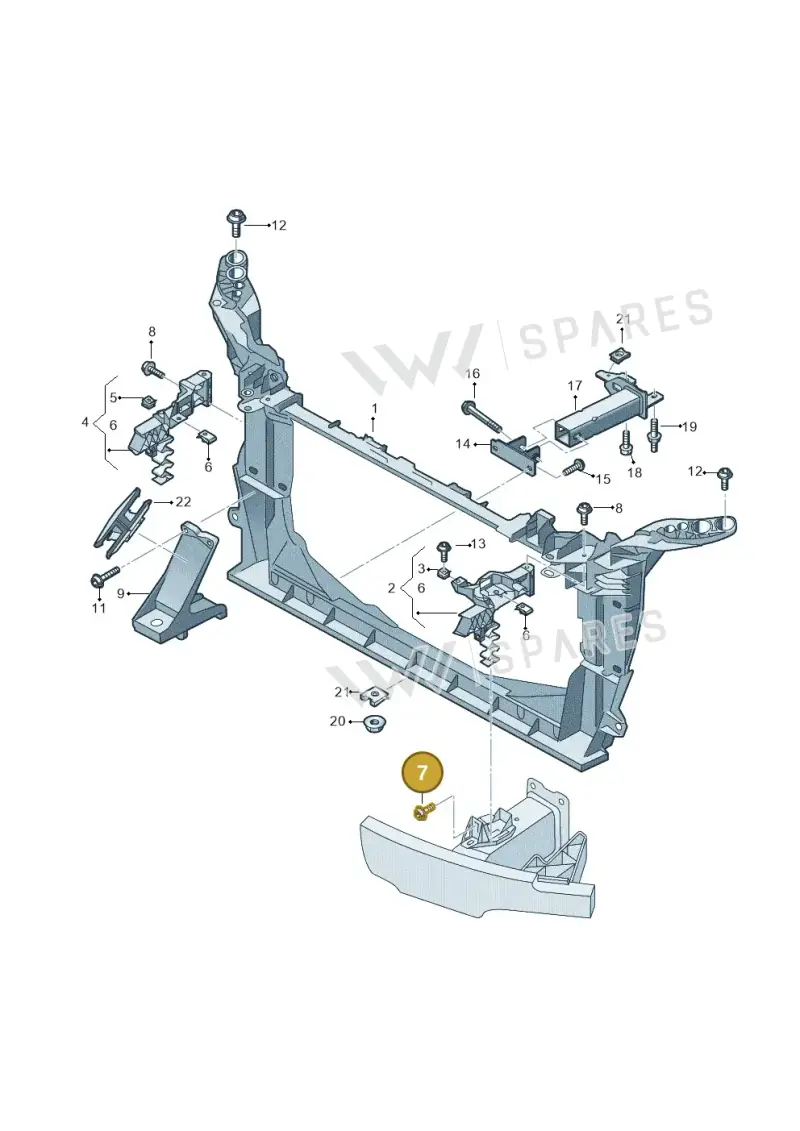 WHT001940A Volkswagen Hexagon Socket Flat Head Bolt