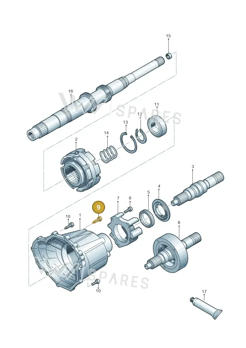 WHT001958B Volkswagen Hexagon Socket Head Bolt