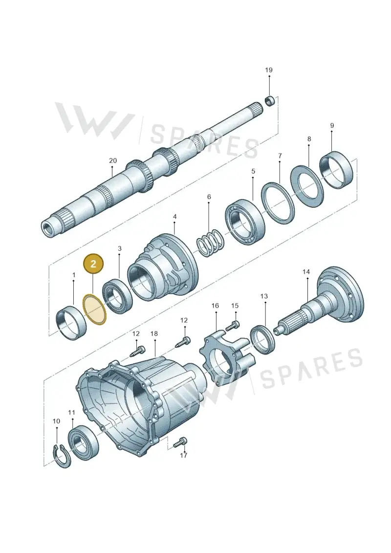 WHT002286B Volkswagen Compensation Washer