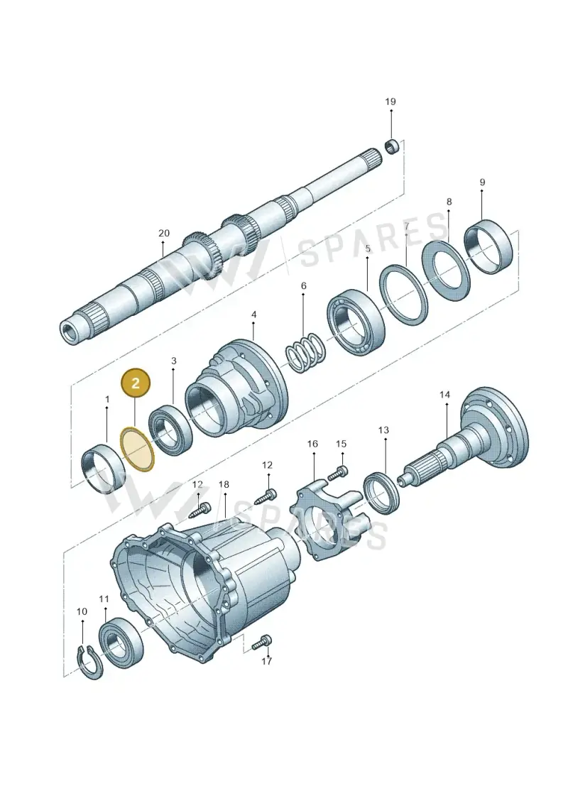 WHT002286C Volkswagen Compensation Washer