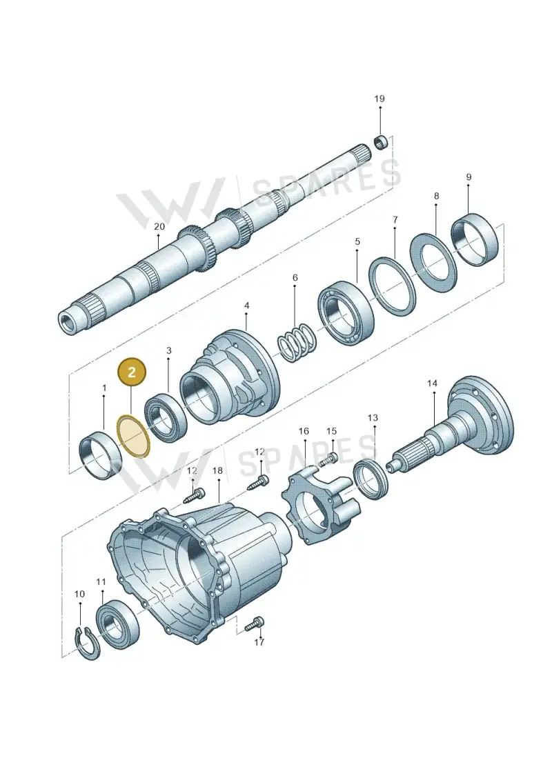 WHT002286D Volkswagen Compensation Washer