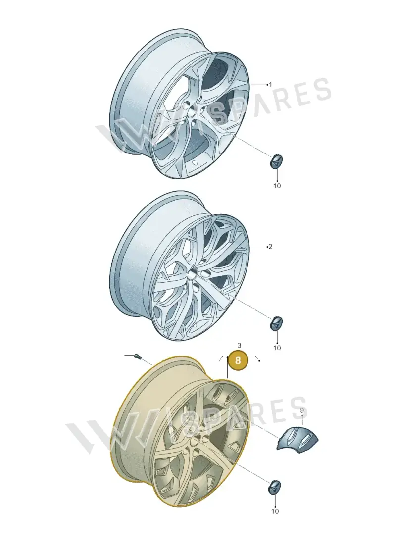 WHT002588 Volkswagen Hexagon Socket Head Bolt