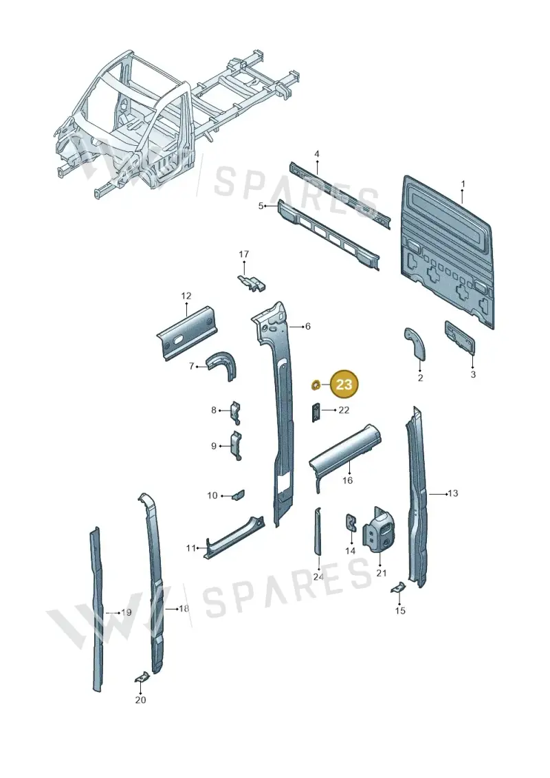 WHT003236 Volkswagen Welded Nut