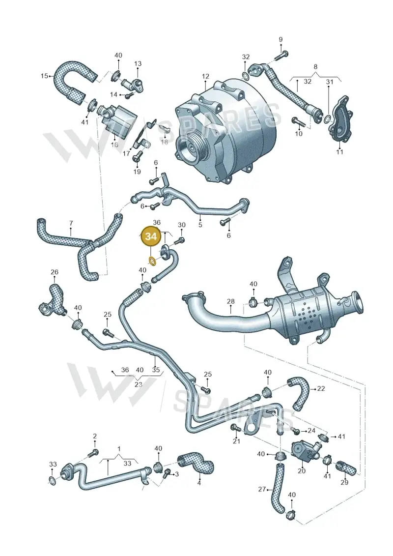WHT003695B Volkswagen O-Ring