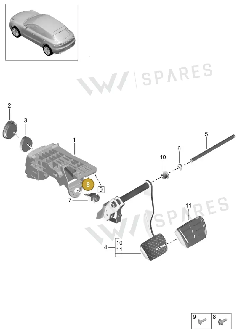 WHT003698 Volkswagen Hexagon Head Bolt (Combi)