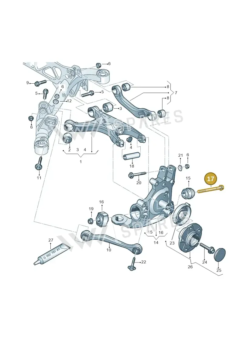 WHT003818A Volkswagen Hexagon Socket Head Bolt (Combi)