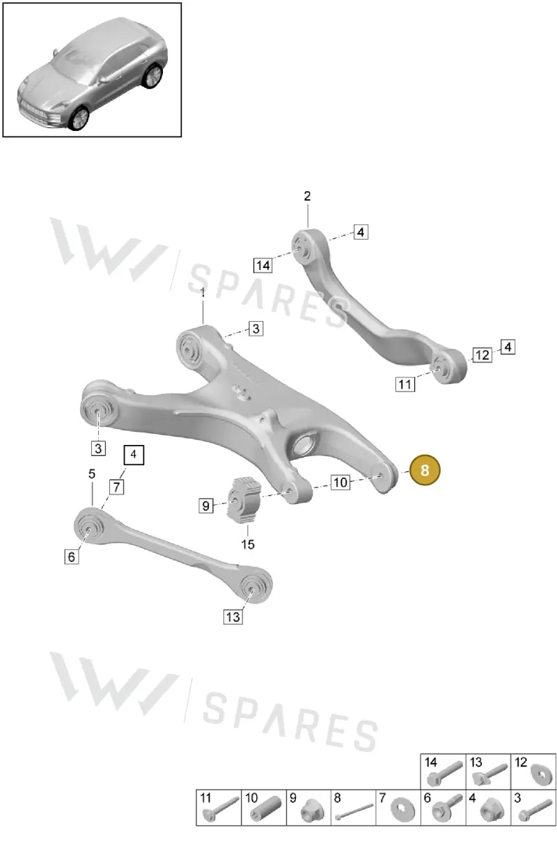 WHT003818 Volkswagen Hexagon Socket Head Bolt (Combi)