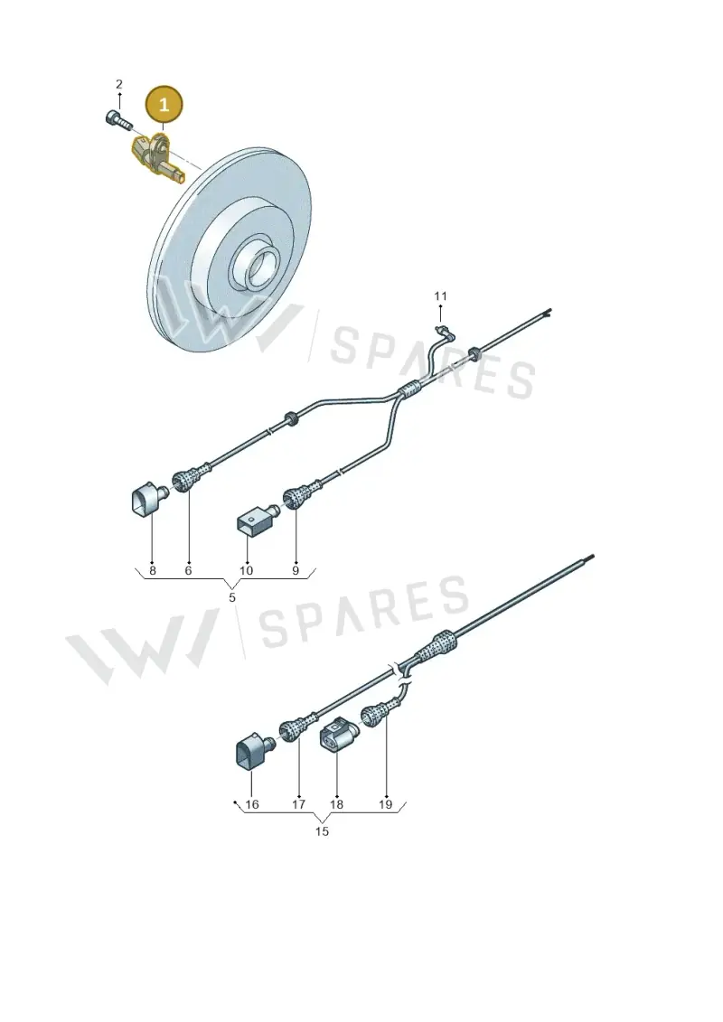 WHT003856D Volkswagen Speed Sensor