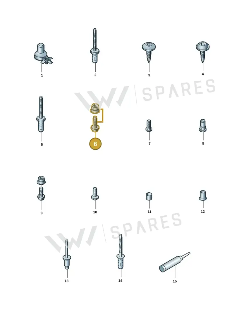 WHT004062 Volkswagen Weld Screw