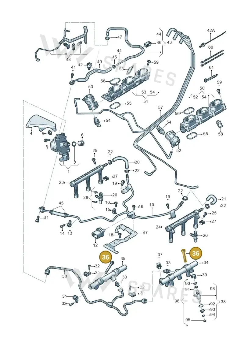WHT004144 Volkswagen Hexagon Socket Flat Head Bolt