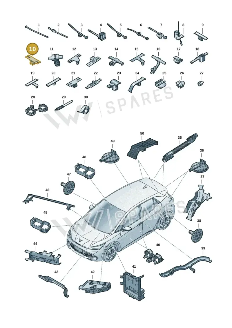 WHT004663 Volkswagen Cable Holder