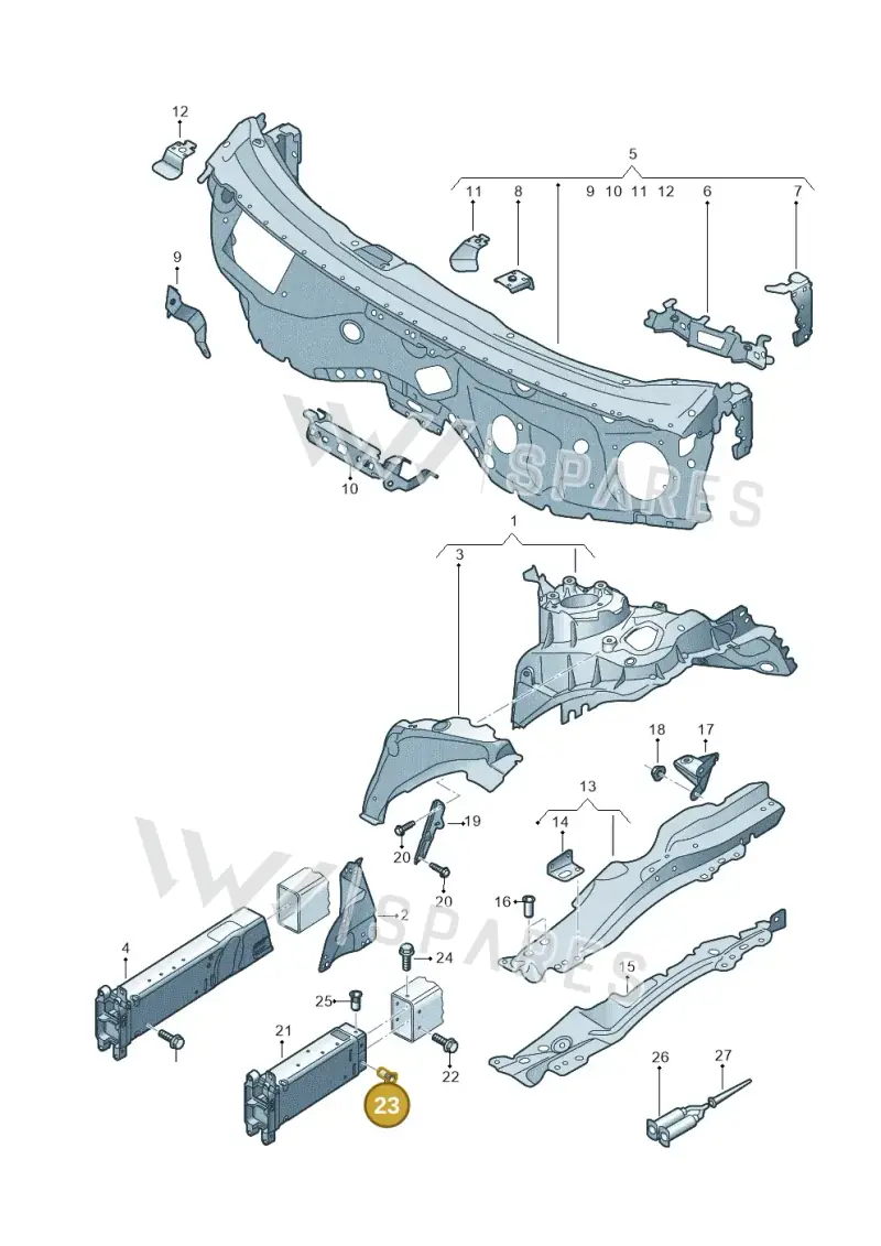 WHT004674 Volkswagen Bolt Hexagon Headwith Shoulder (Combi)