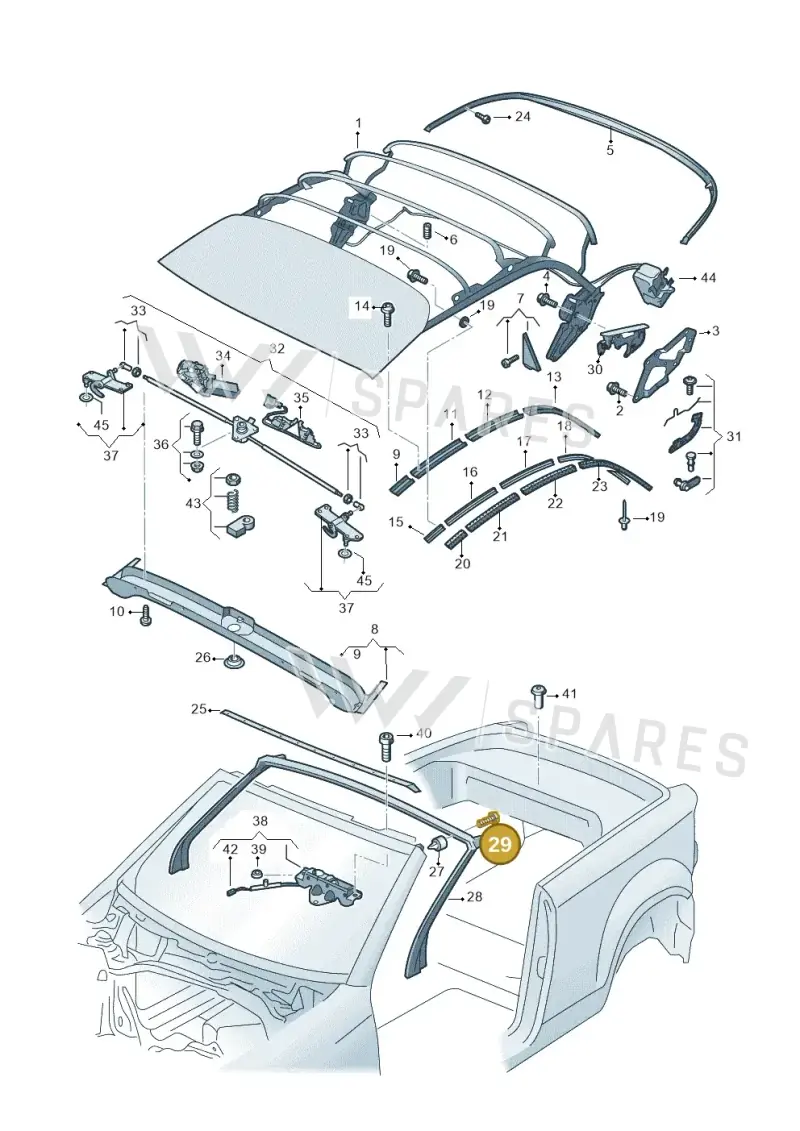 WHT004725 Volkswagen Oval Hexagon Socket Head Bolt