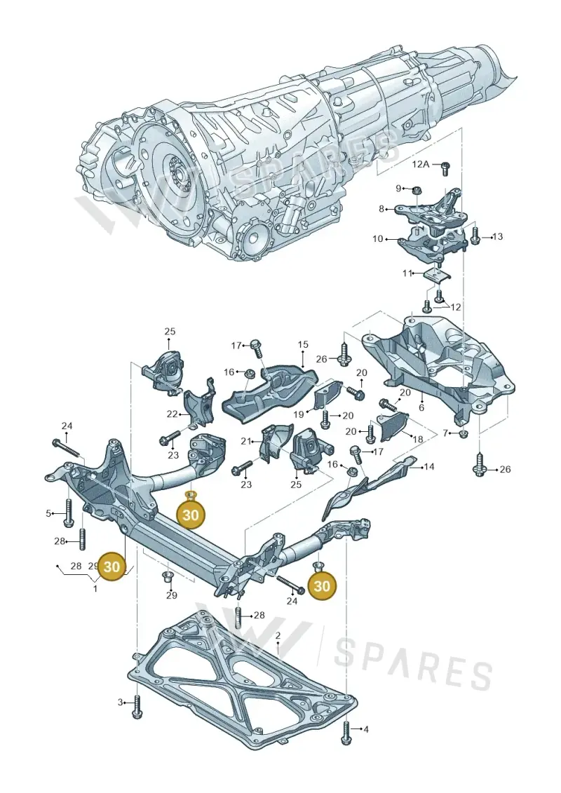 WHT004734 Volkswagen Rivetted Cap Nut