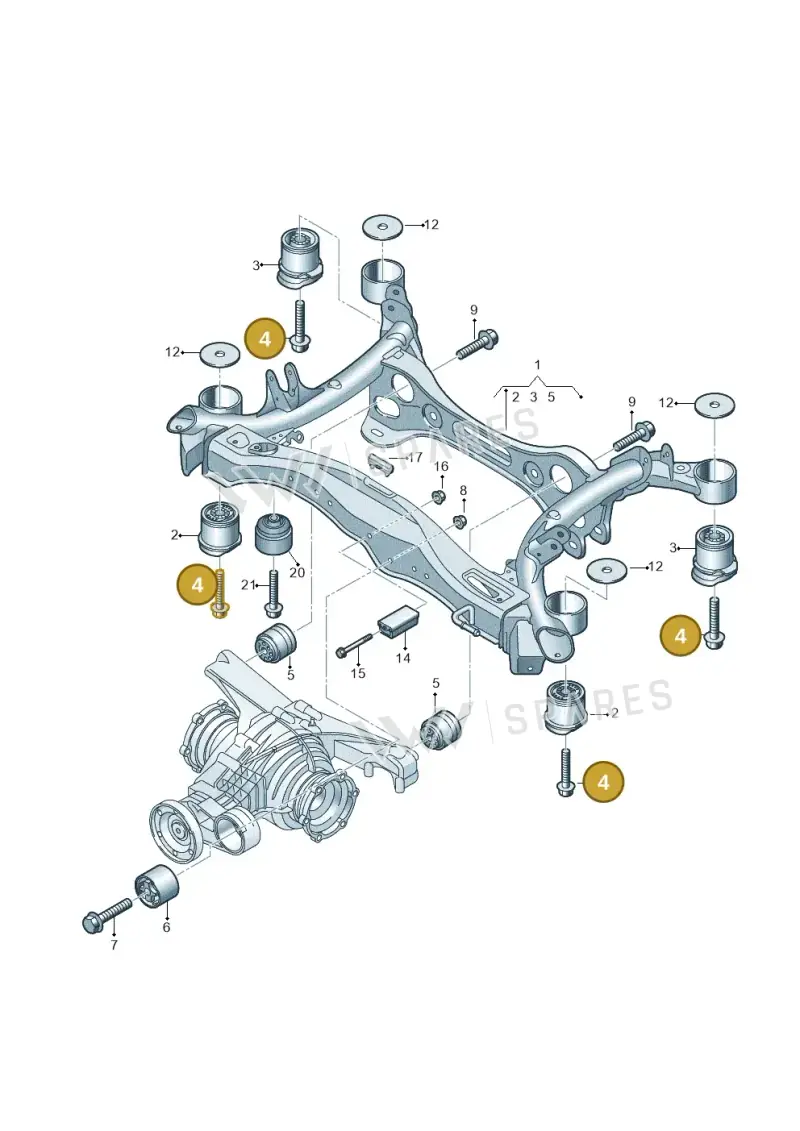 WHT004756A Volkswagen Bolt Hexagon Headwith Shoulder (Combi)