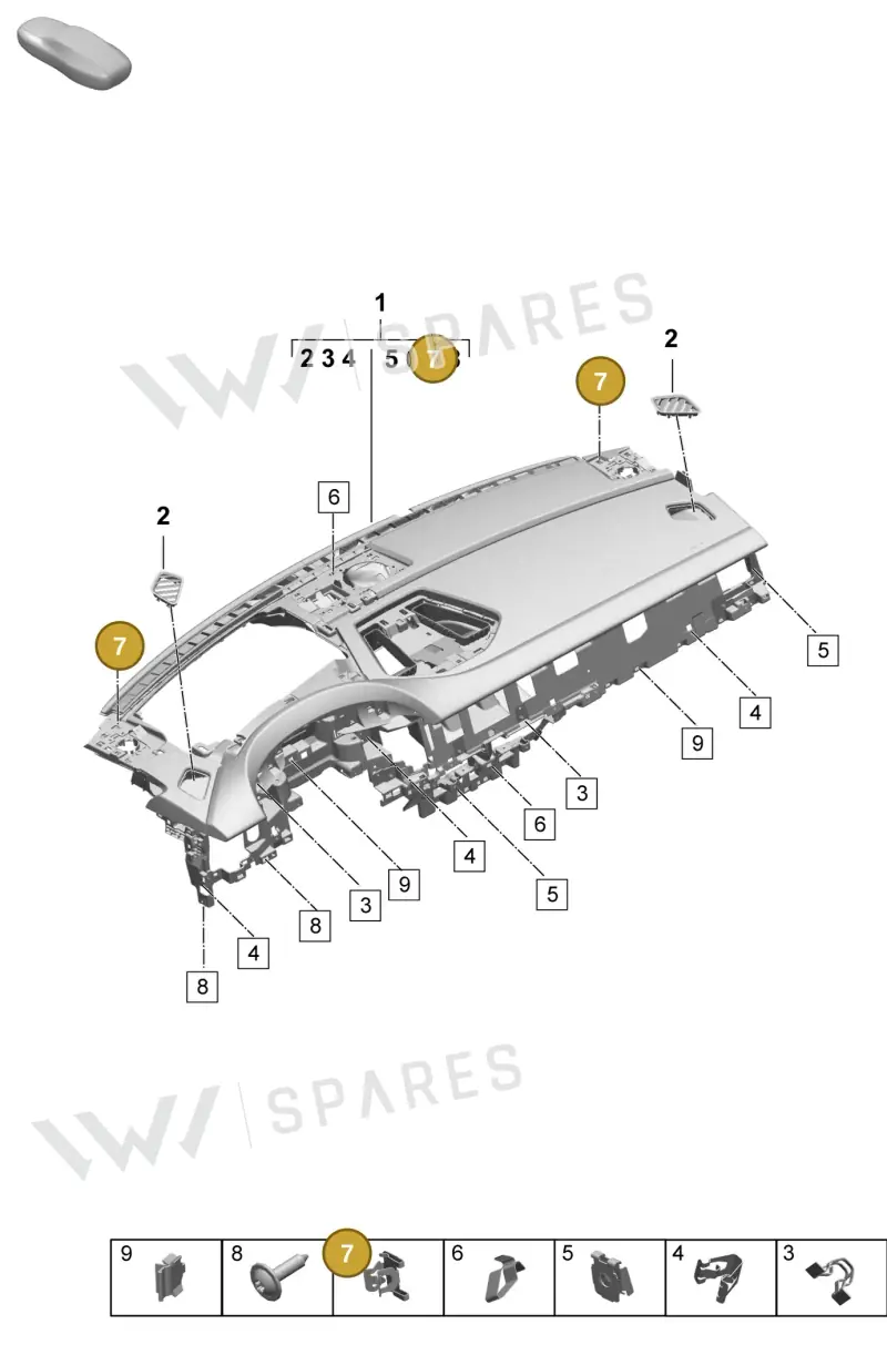 WHT004906 Volkswagen Clip