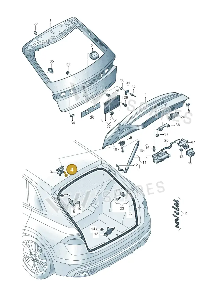 WHT005287 Volkswagen Hexagon Flange Screw