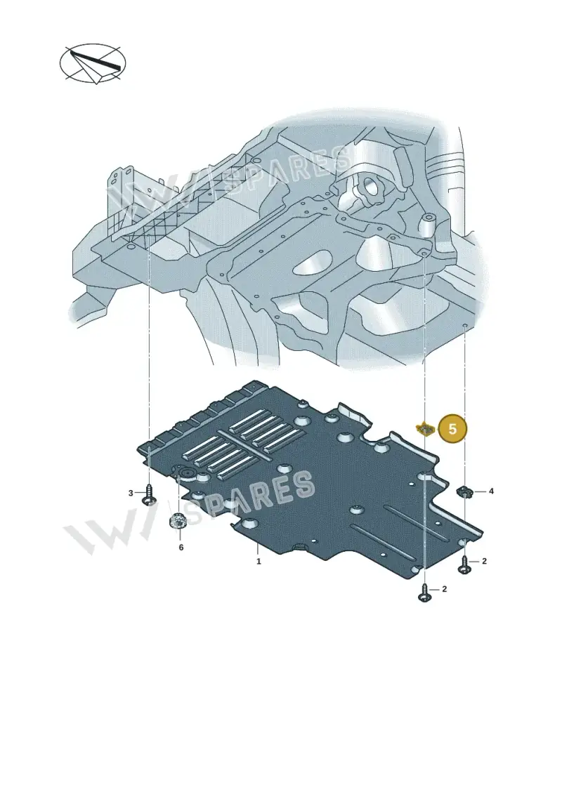 WHT005296 Volkswagen Speed Nut