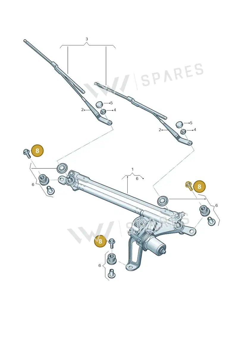 WHT005456 Volkswagen Hexagon Head Self-Tap Bolt (Combi)