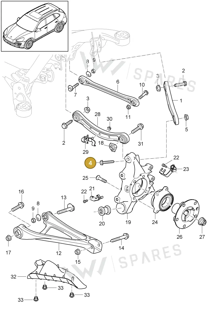 WHT005459 Volkswagen Hexagon Bolt