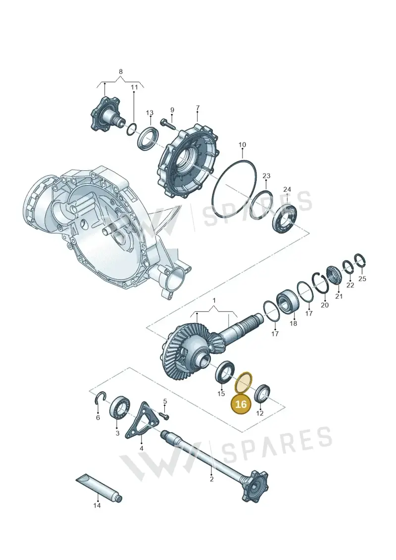 WHT005532AC Volkswagen Compensation Washer