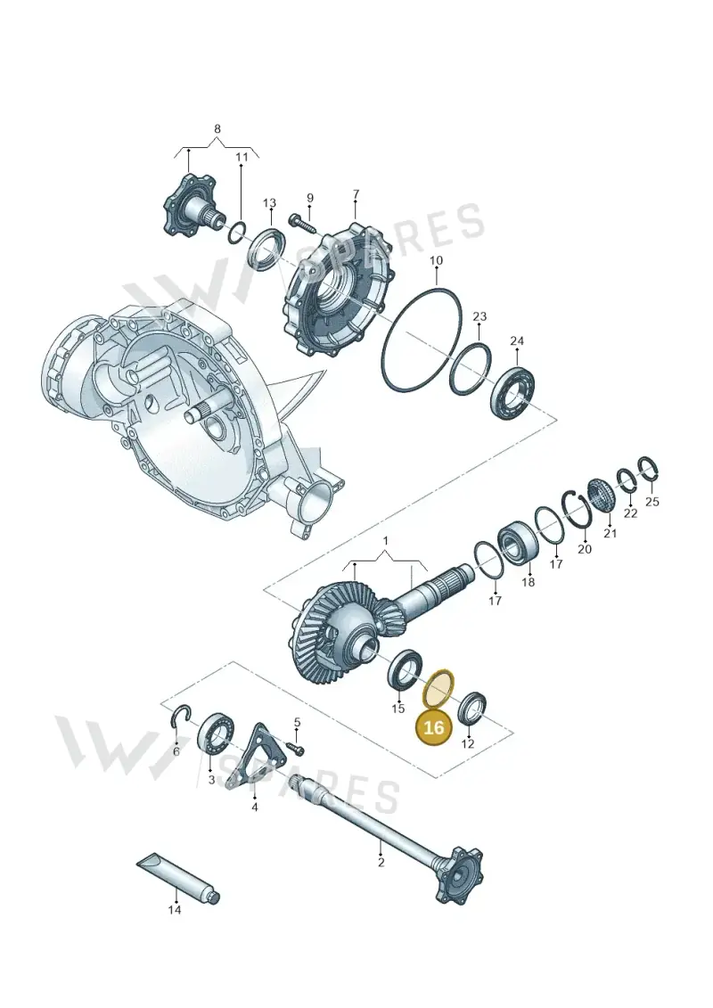 WHT005532AH Volkswagen Compensation Washer