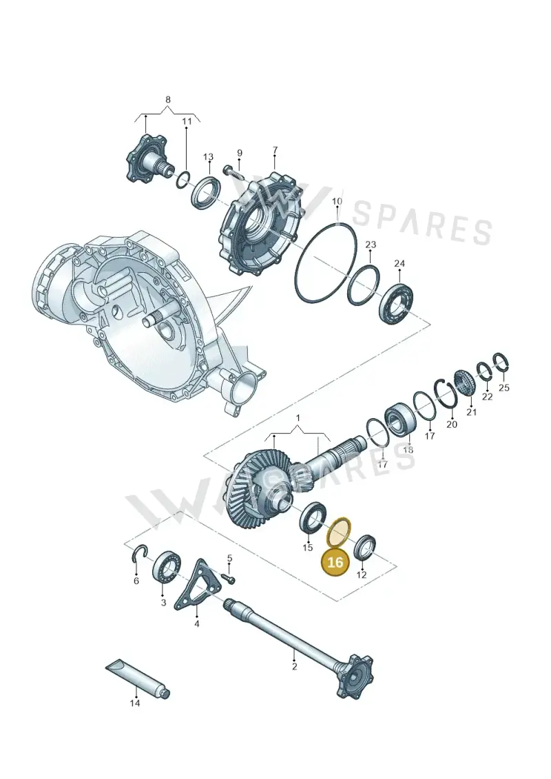 WHT005532AJ Volkswagen Compensation Washer