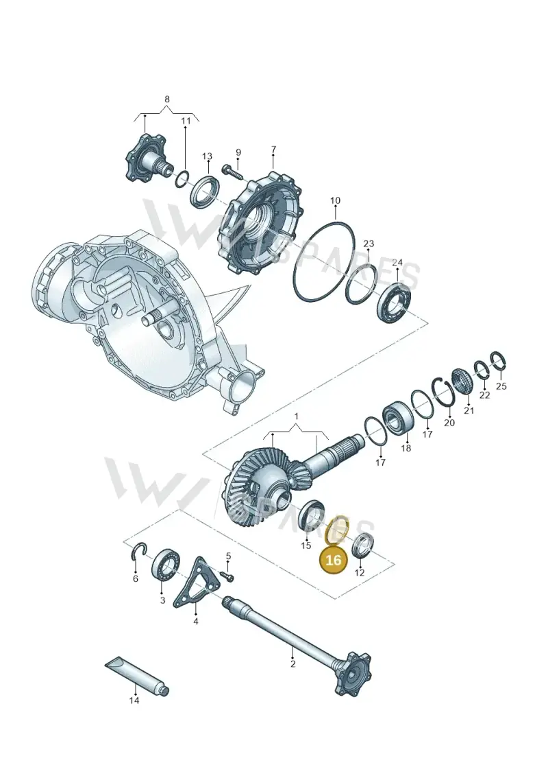 WHT005532AK Volkswagen Compensation Washer