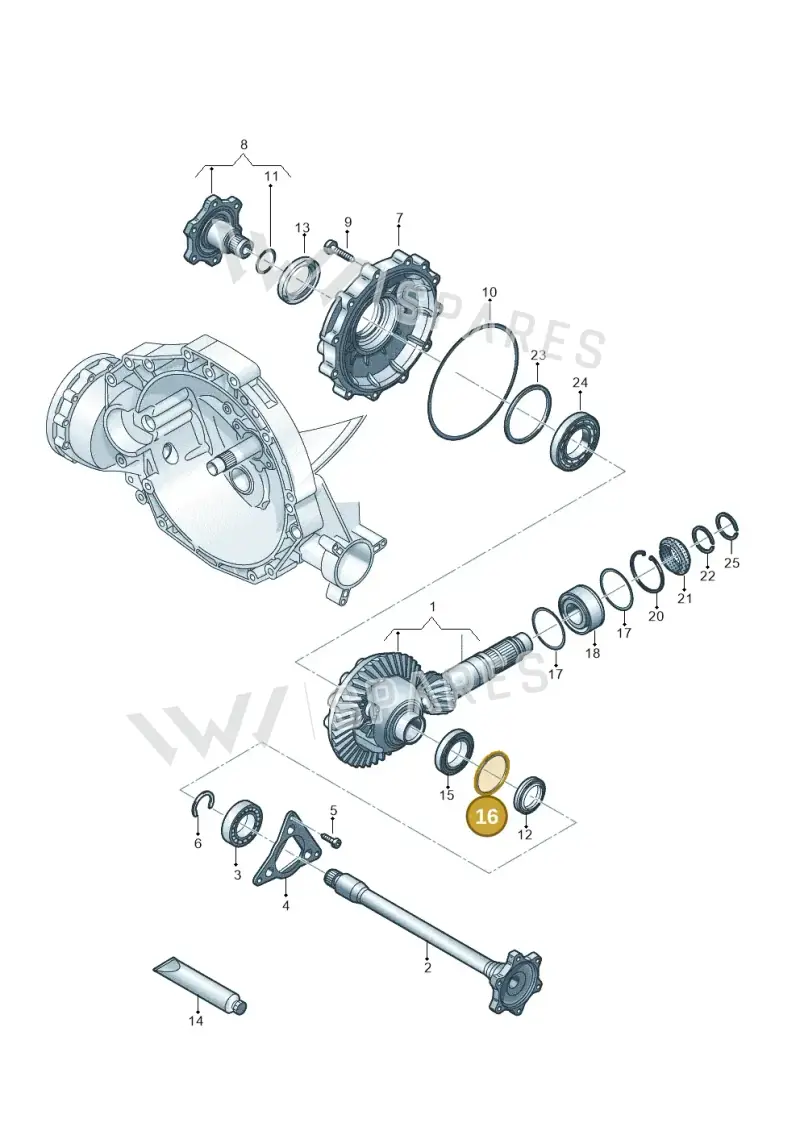WHT005532T Volkswagen Compensation Washer