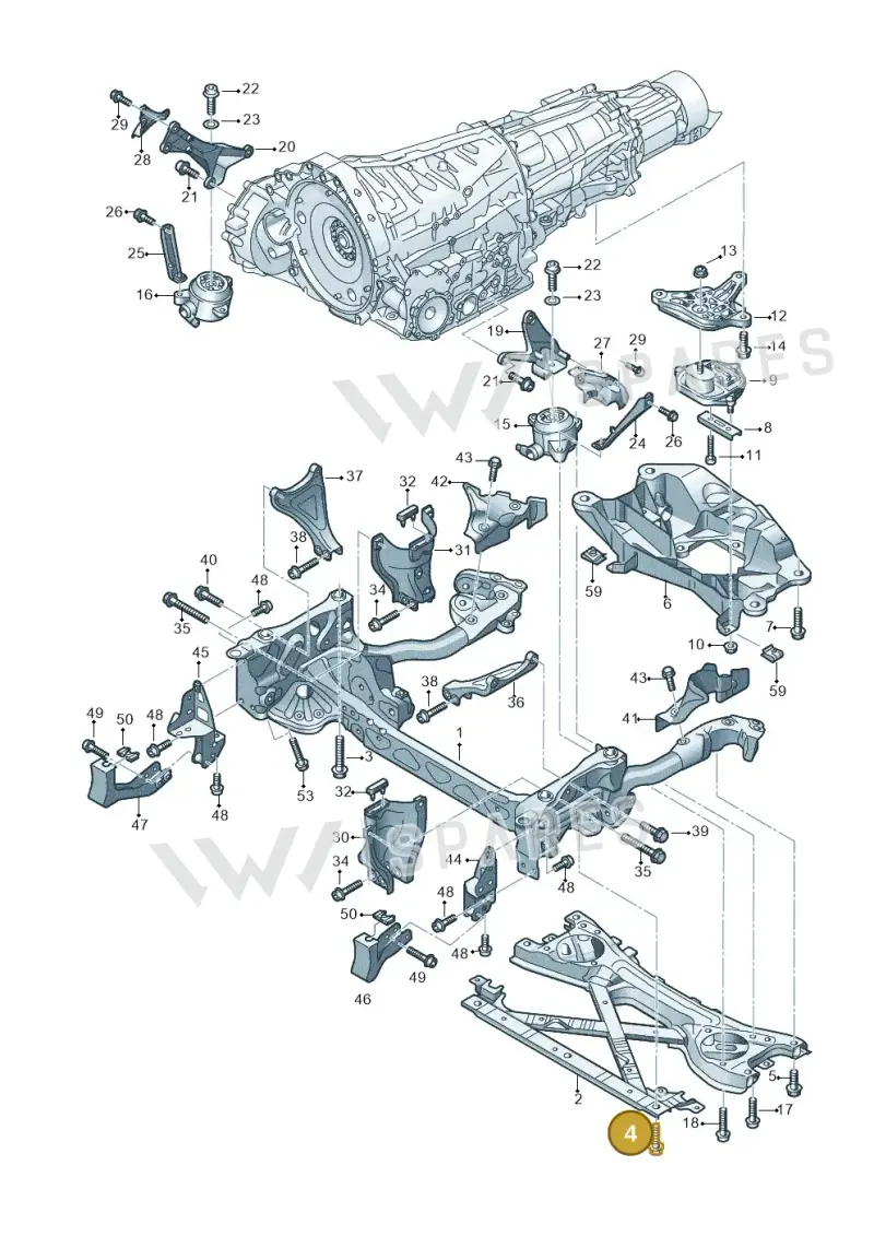 WHT005572 Volkswagen Hexagon Bolt