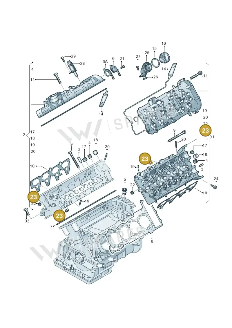 WHT005667 Volkswagen Nut Square
