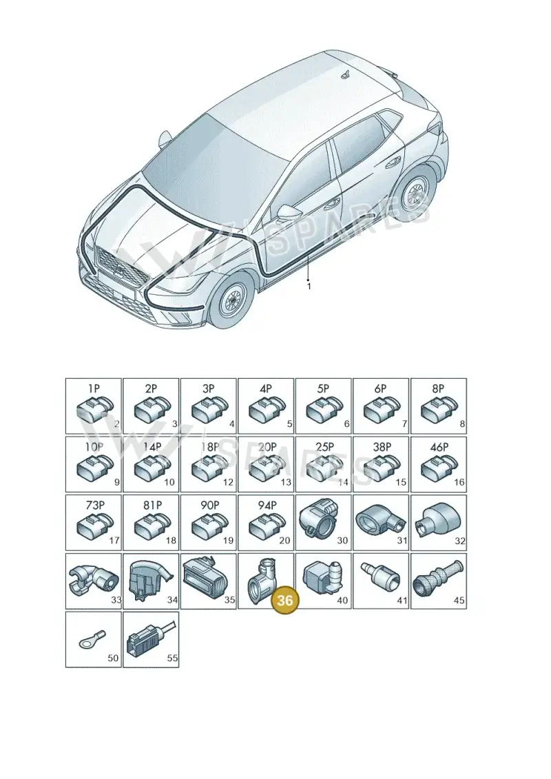 WHT005731 Volkswagen Protective Cap
