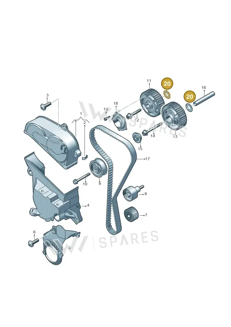 WHT005836 Volkswagen Disc (Diamond Coated)