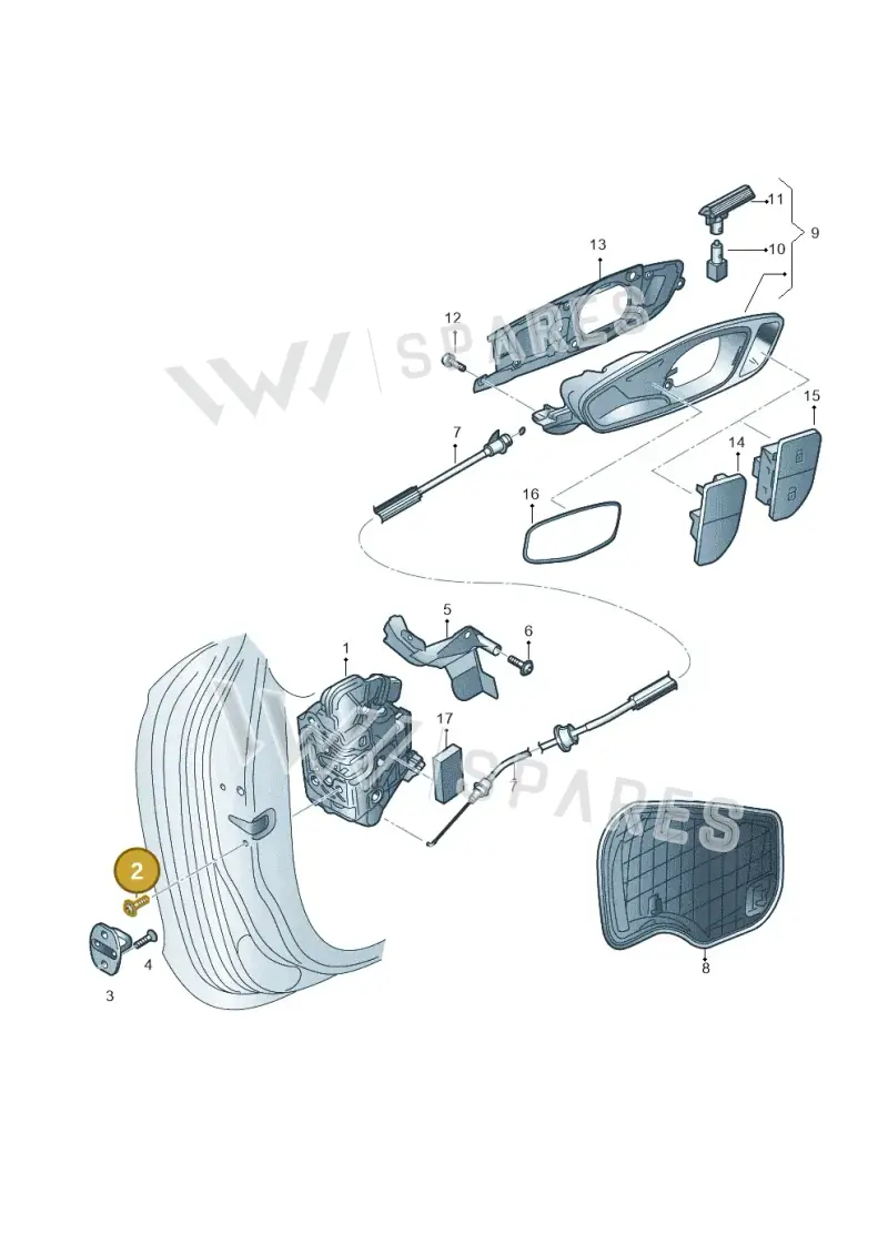 WHT006147 Volkswagen Hexagon Socket Oval Head Bolt (Combi)