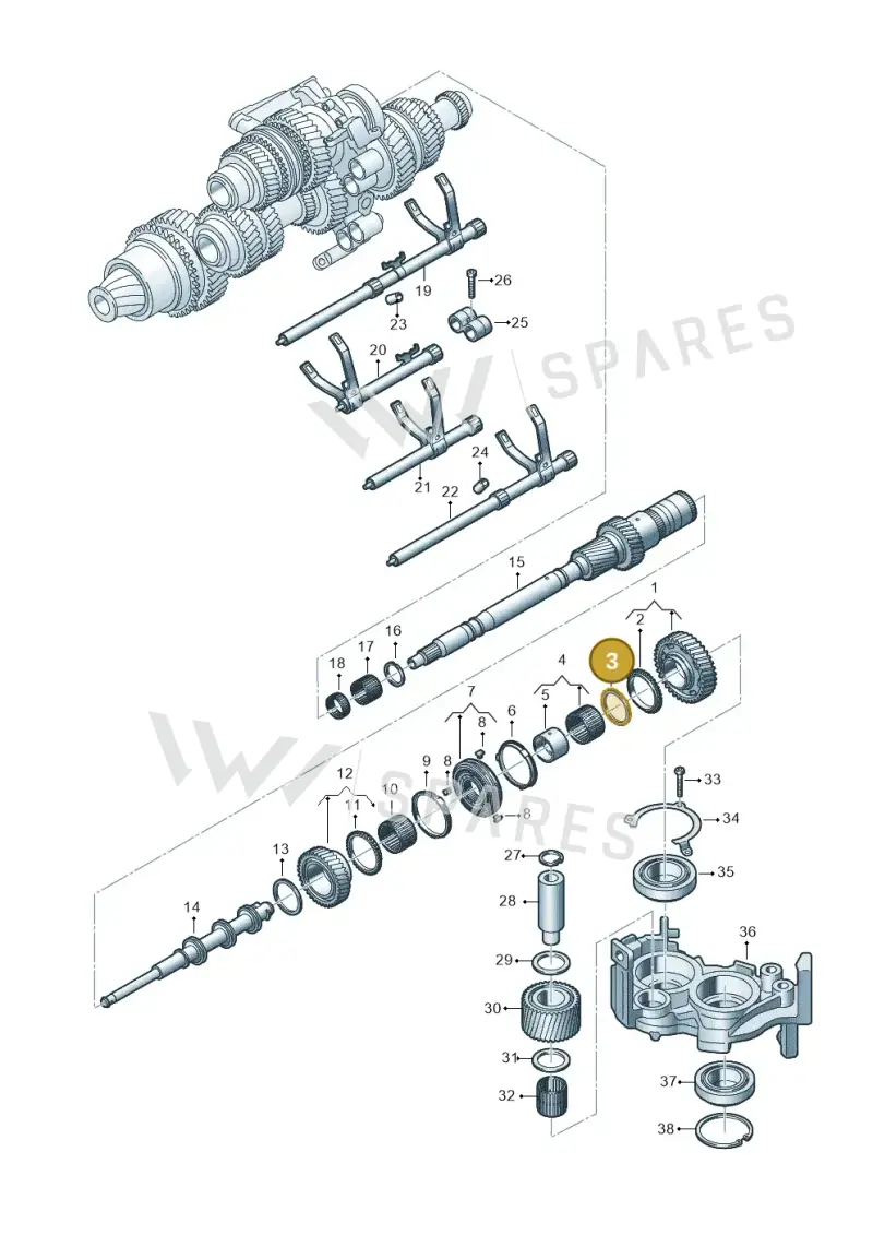 WHT006177 Volkswagen Thrust Washer