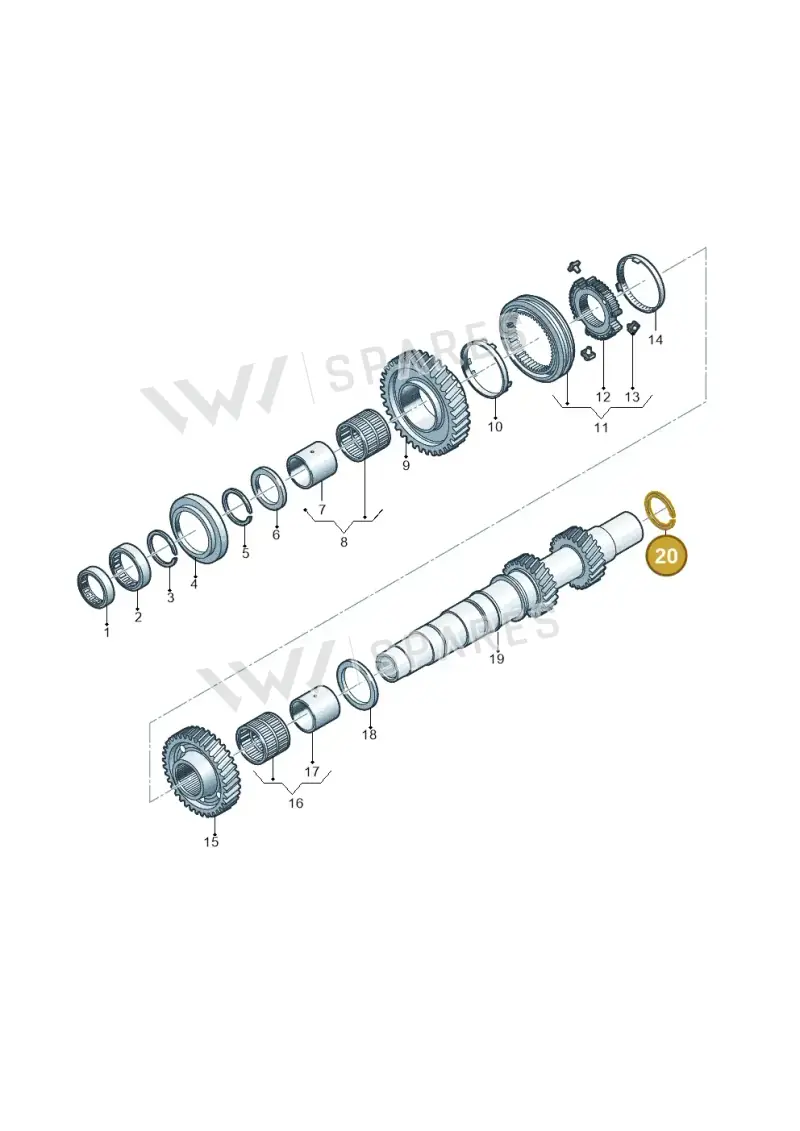 WHT006186B Volkswagen Securing Ring