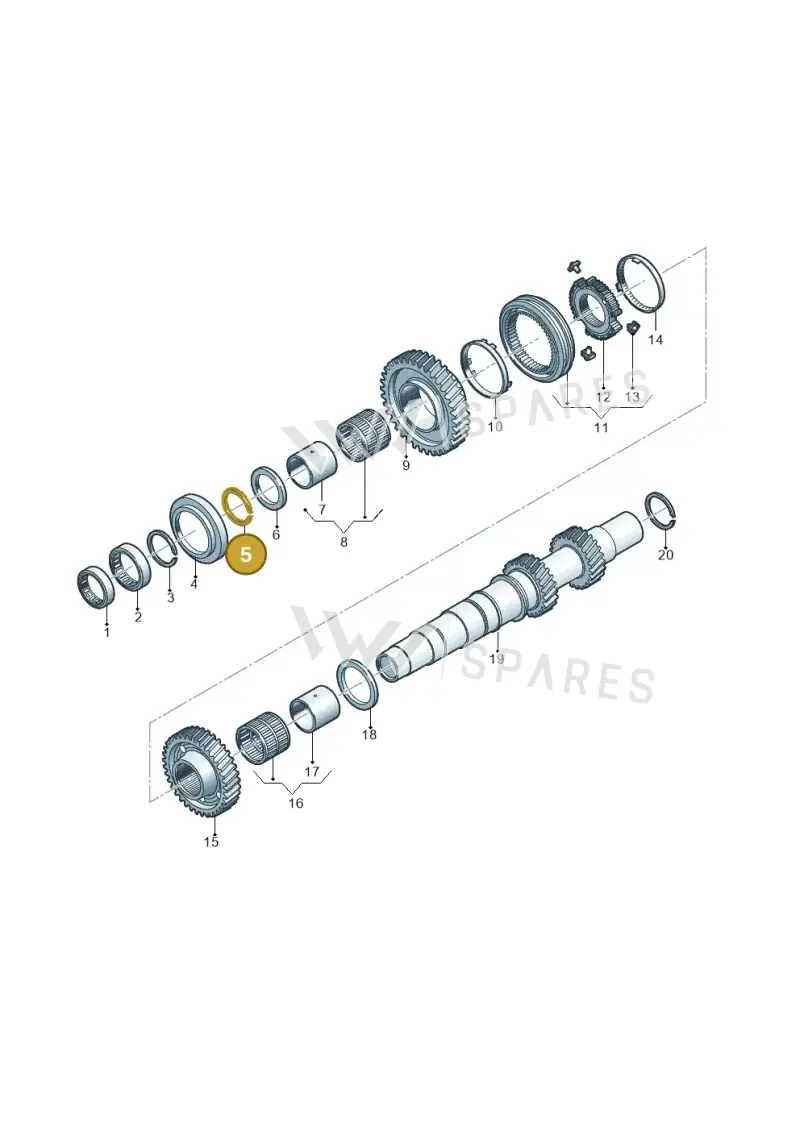 WHT006187B Volkswagen Securing Ring