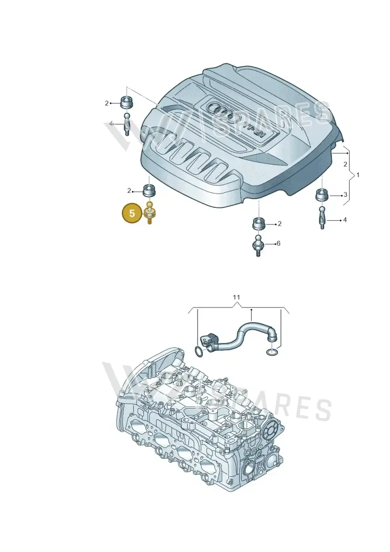 WHT006189 Volkswagen Ball Pin