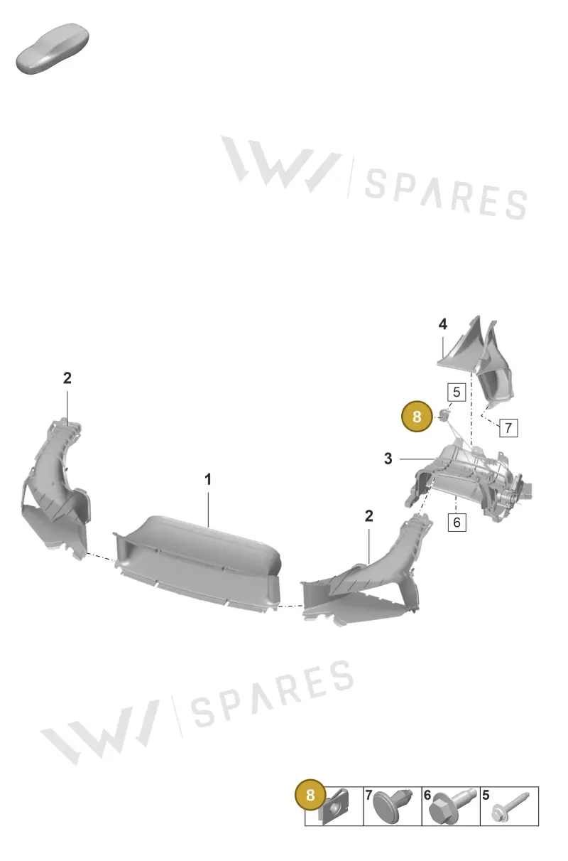 WHT006337 Volkswagen Speed Nut Self-Locking