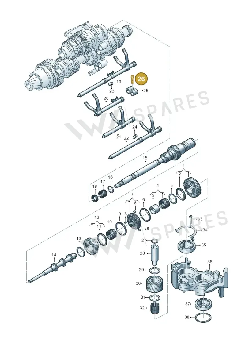 WHT006411 Volkswagen Locating Bolt