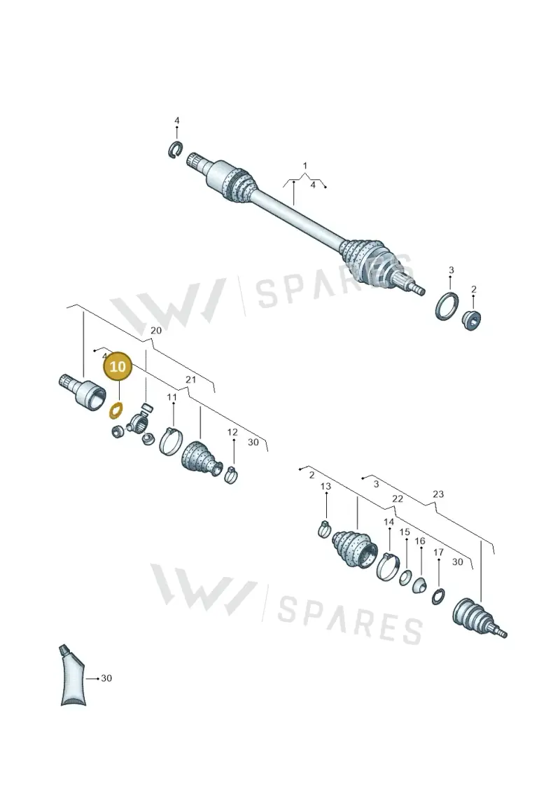WHT006429 Volkswagen Securing Ring