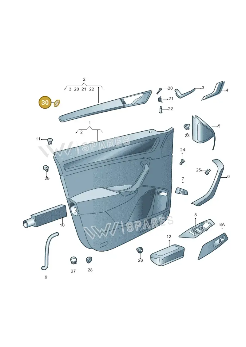 WHT006661 Volkswagen Clamping Washer