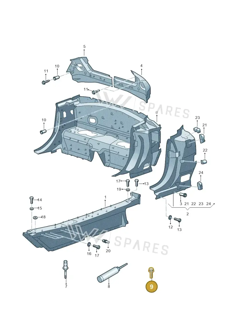 WHT006828 Volkswagen Flow Drill Screw
