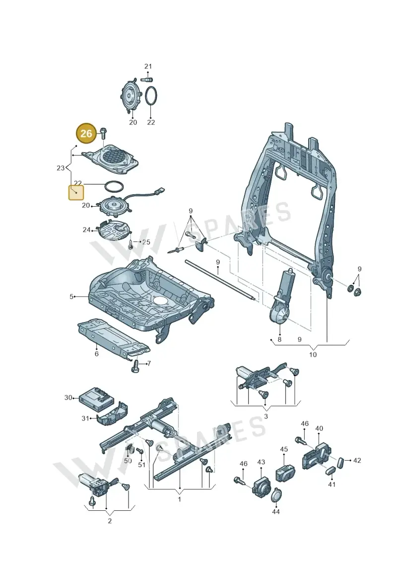 WHT007048 Volkswagen Hexagon Socket Flat Head Bolt