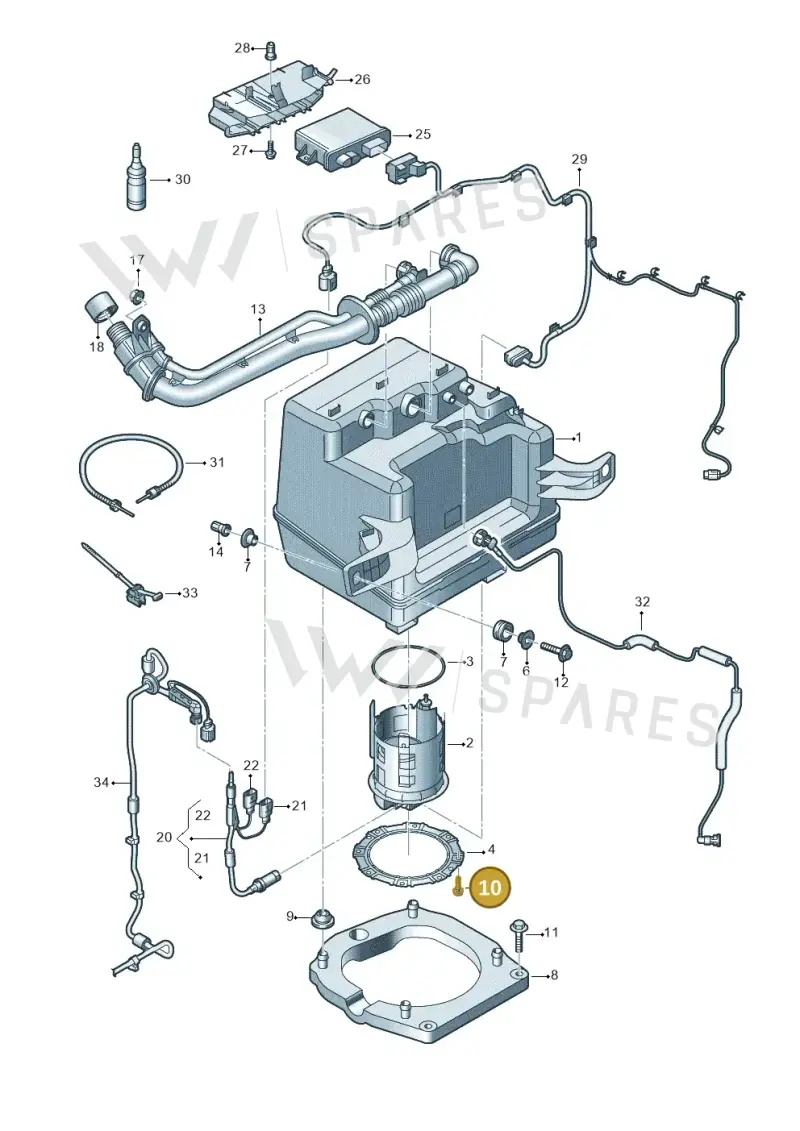 WHT007377 Volkswagen Shouldered Bolt